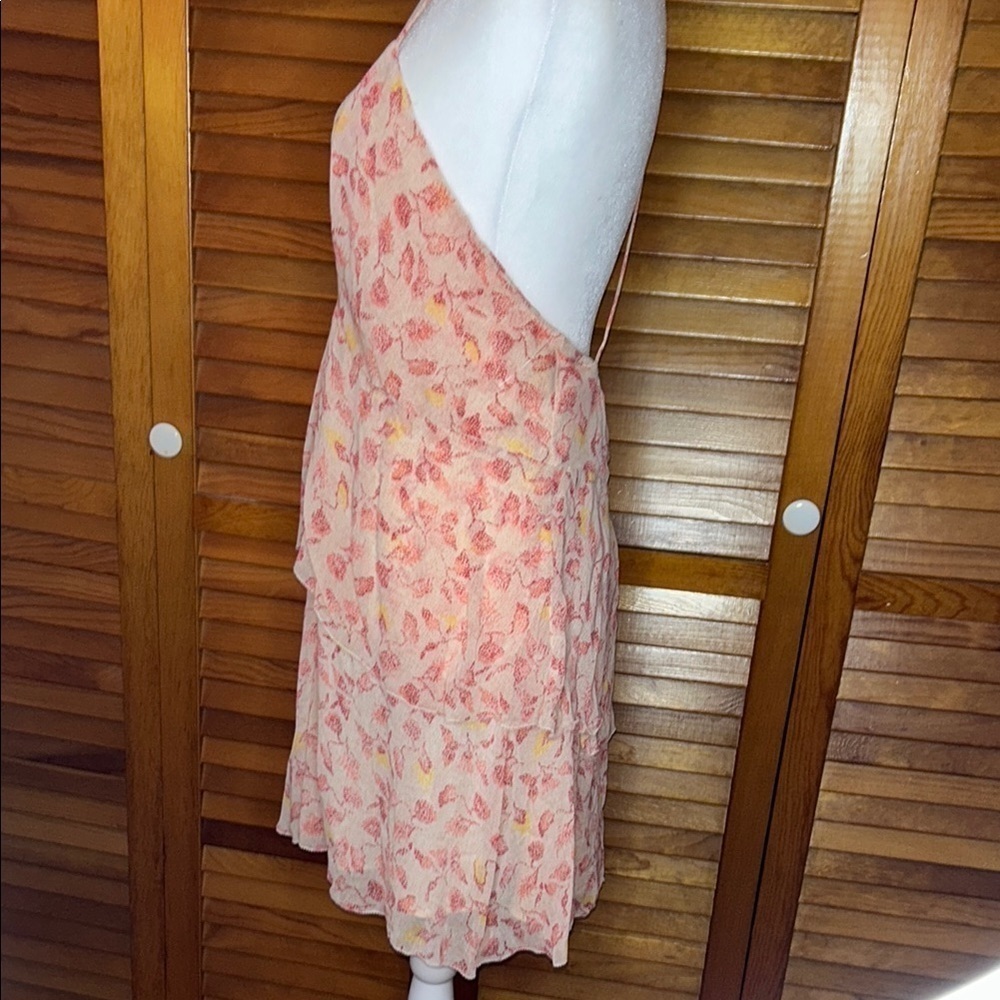 NWT Zara “The Piper” Dress Sexy Floral Pink Spaghetti Strap Dress Size Medium - Picture 4 of 10